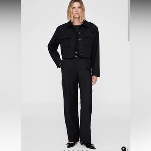 Anine Bing Black Dayton Cargo Pants. New with tags
